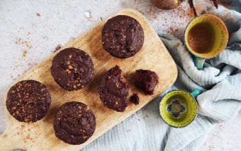 Chocolate + beetroot muffins